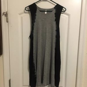 Black and gray sun dress/ cover up
